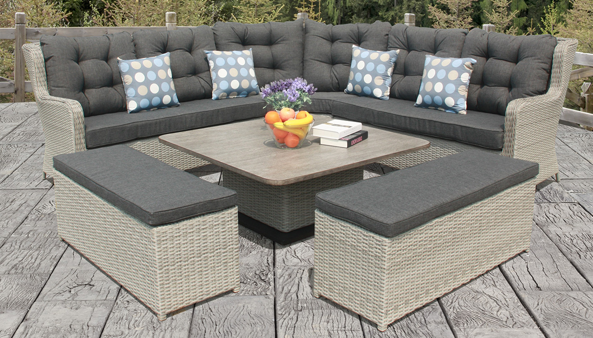 Weatherproof Rattan Garden Furniture, Waterproof Cushions For Outdoor Furniture Uk