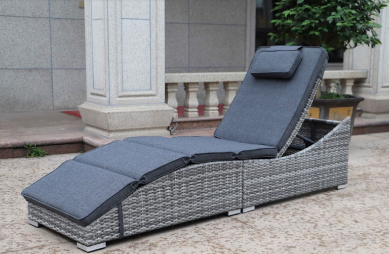 rattan sun lounger