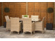 Sapcote 6 Seater Rectangular Dining Set in Natural Rattan