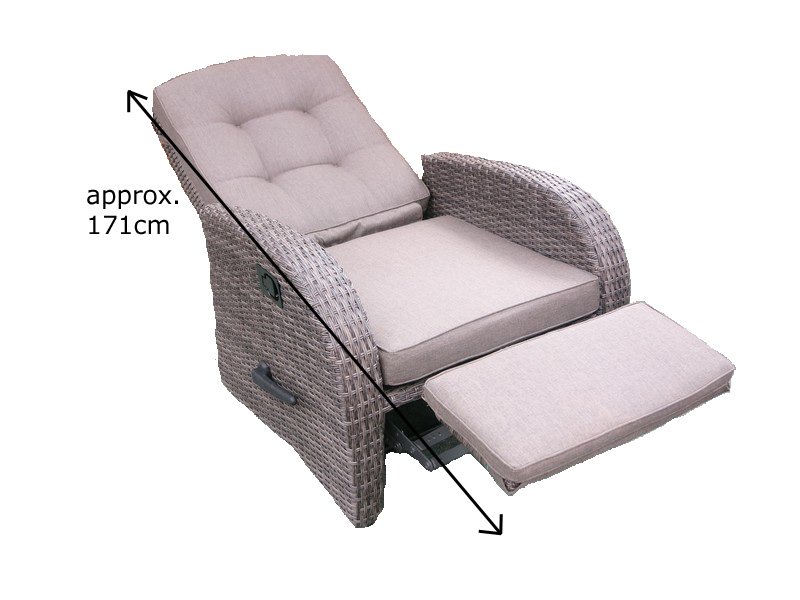 Bellevue 2 Seater Reclining Chair, Garden Furniture Recliner Chairs