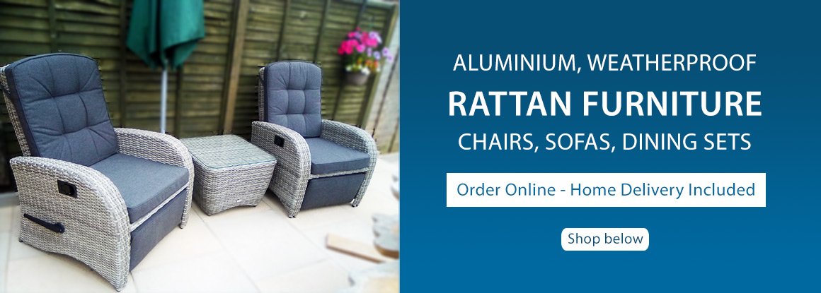 Aluminium Rattan Garden Furniture, Ready Assembled Dining Table And Chairs Uk