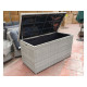 Arbory Cushion Storage Box in Silver Grey Rattan