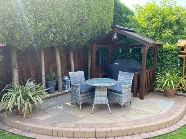 Fits the balcony where a full dining set would crowd the space