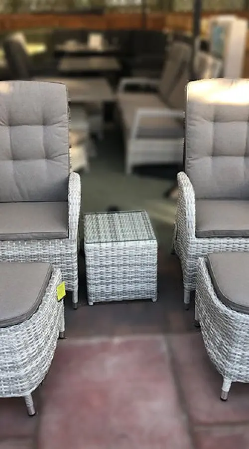 #AskGCS for Burbage 2 Seater Reclining Rattan Bistro Set in Latte