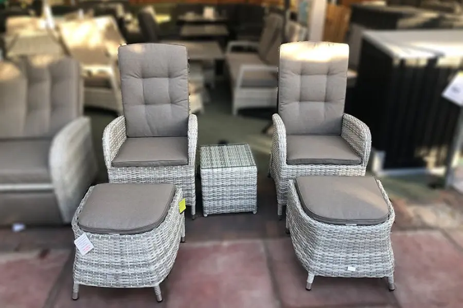 #AskGCS for Burbage 2 Seater Reclining Rattan Bistro Set in Latte