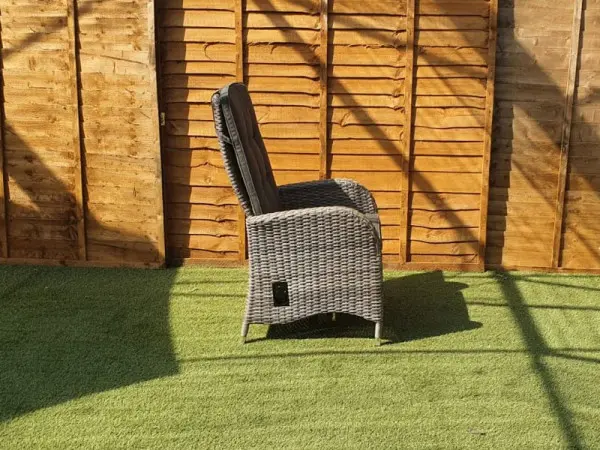 Cappuccino weave: softer against brick, timber and plants