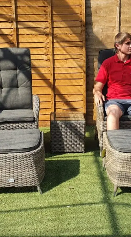 #AskGCS for Burbage 2 Seater Reclining Rattan Bistro Set in Cappuccino