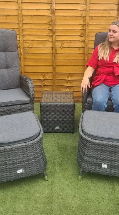 #AskGCS for Burbage 2 Seater Reclining Rattan Bistro Set in Stone Grey