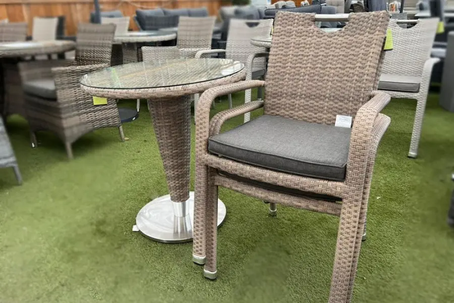 #AskGCS for Sharnford Stacking Rattan Bistro Set in Brown
