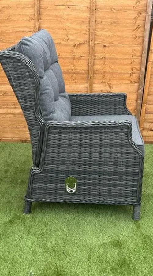 #AskGCS for Sapcote Deluxe Reclining Lounge Set + Height Adjustable Table in Dark Grey Rattan