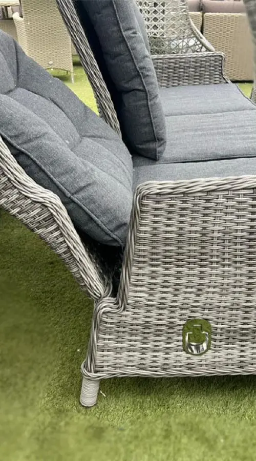 #AskGCS for Sapcote Deluxe Reclining Lounge Set + Height Adjustable Table in Grey Rattan