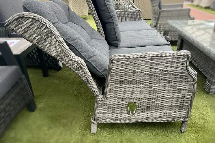 #AskGCS for Sapcote Deluxe Reclining Lounge Set + Height Adjustable Table in Grey Rattan
