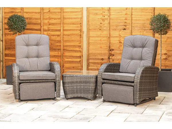 Small Bistro Set, Lounger-Style Chairs