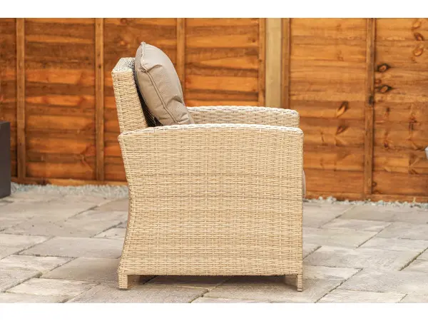 Real woven rattan, not hard plastic shell