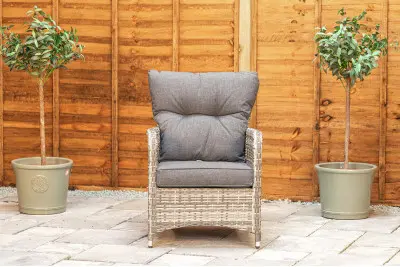 Sapcote Sofa Lounge Set Dark Grey Rattan 