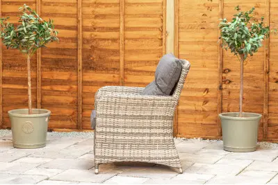 Sapcote Sofa Lounge Set Dark Grey Rattan 