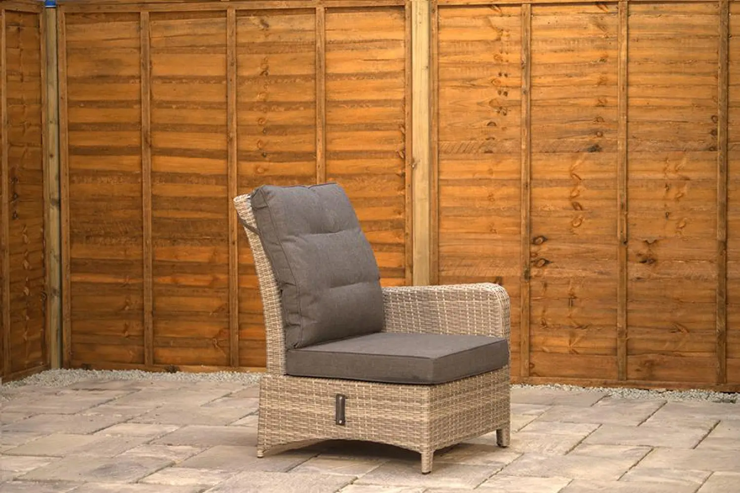 Burbage Reclining Rattan Corner Lounge Set in Silver Grey - photo 12