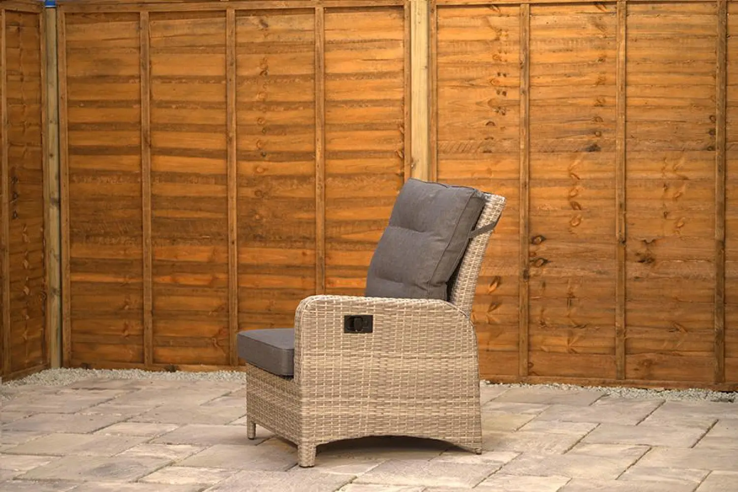 Burbage Reclining Rattan Corner Lounge Set in Silver Grey - photo 13