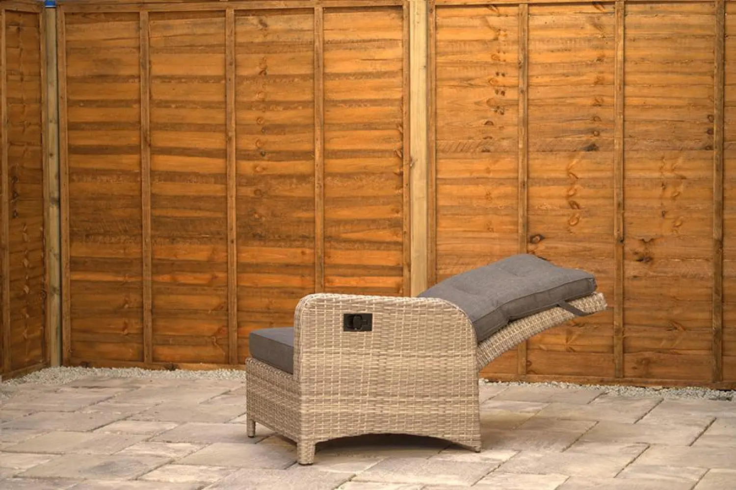 Burbage Reclining Rattan Corner Lounge Set in Silver Grey - photo 14