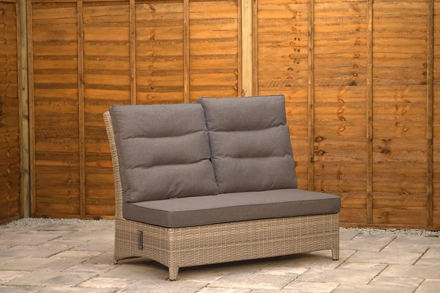 Burbage Reclining Rattan Corner Lounge Set in Silver Grey - photo 10