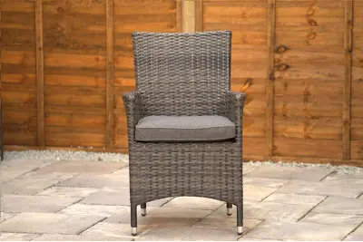 Sapcote Bistro Set in Charcoal Rattan