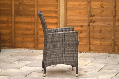 Sapcote Bistro Set in Charcoal Rattan