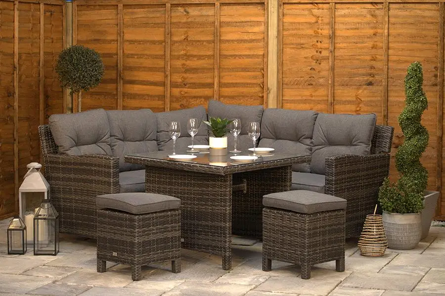 Customer Reviews for Sapcote Mini Modular Corner Set in Dark Grey Rattan 