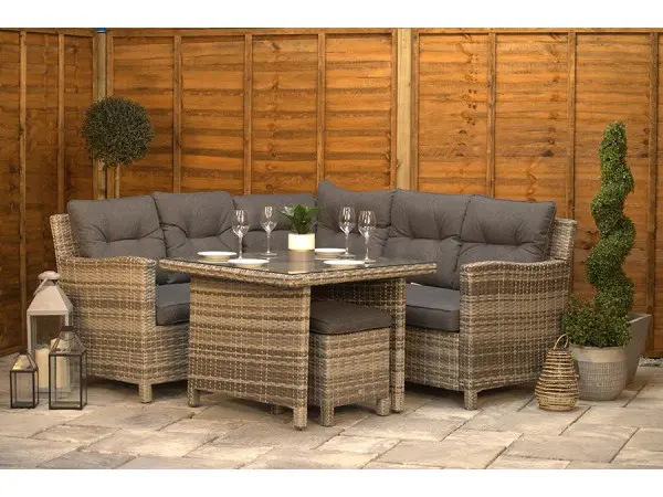 A proper dining-height table, not a low coffee table
