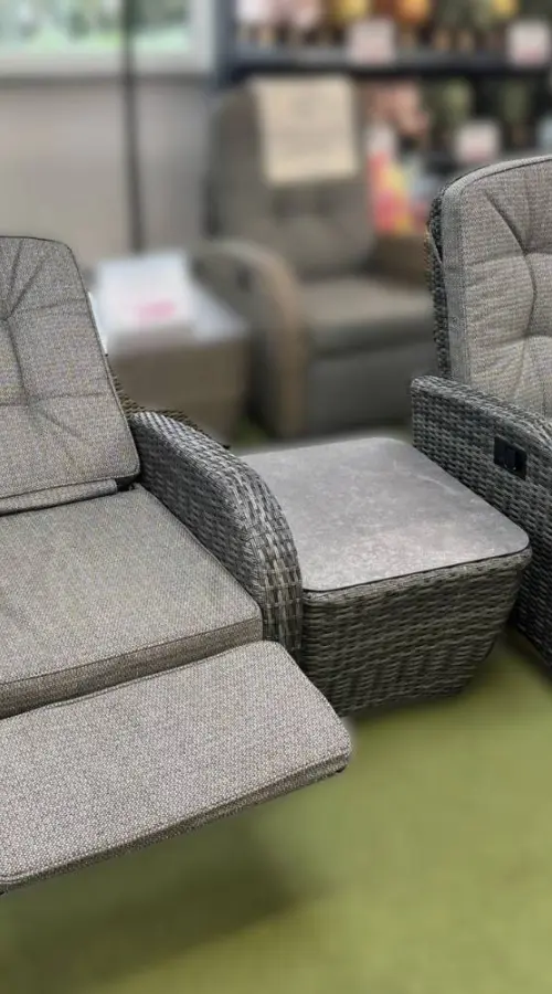 #AskGCS for Burbage 2026 Rocking/Non-Rocking Recliner Bistro Set Stone Grey