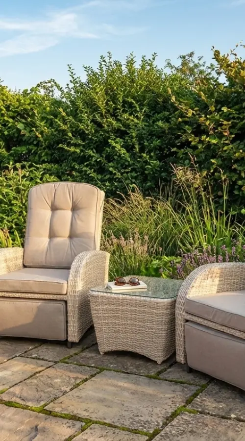 Customer Reviews for Burbage Rocking & Reclining Rattan Bistro Set in Latte