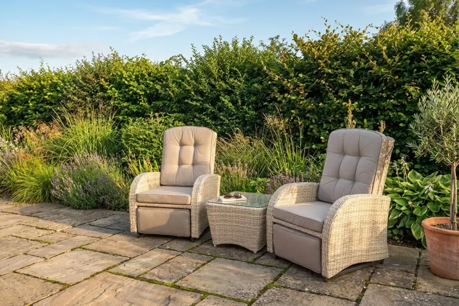Customer Reviews for Burbage Rocking & Reclining Rattan Bistro Set in Latte