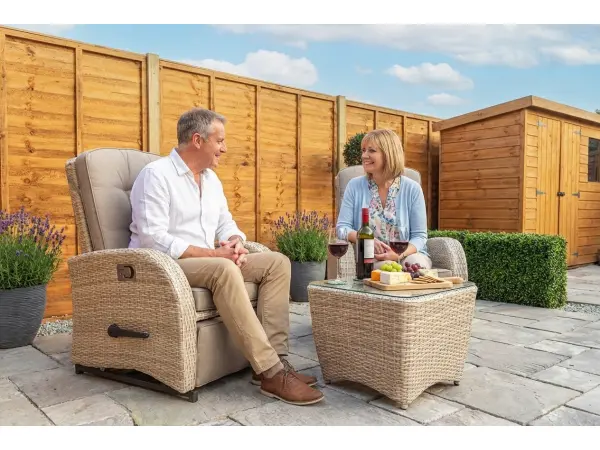 All-weather frame, cushions need care