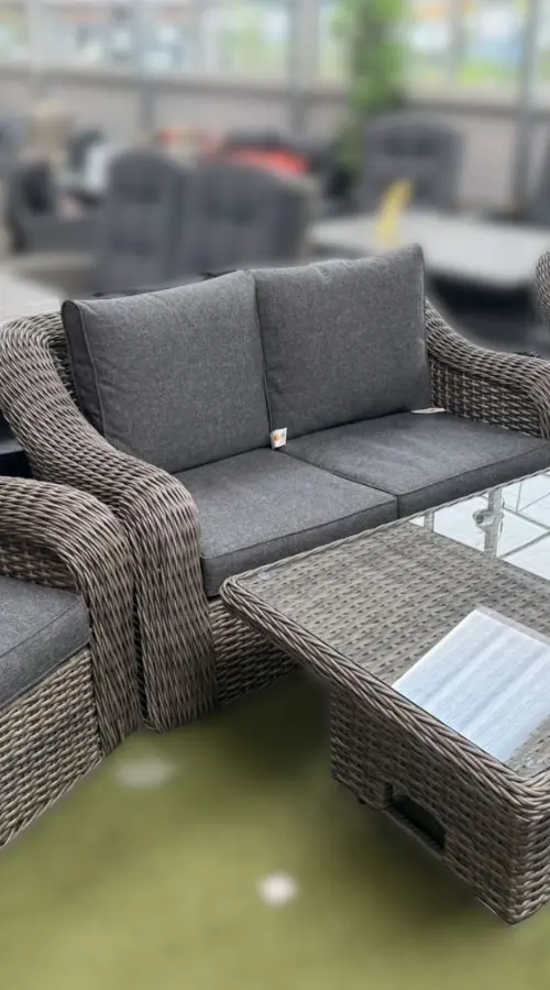 #AskGCS for Oakham 4 Seater Sofa Lounge Set with Height Adjustable Table in Grey