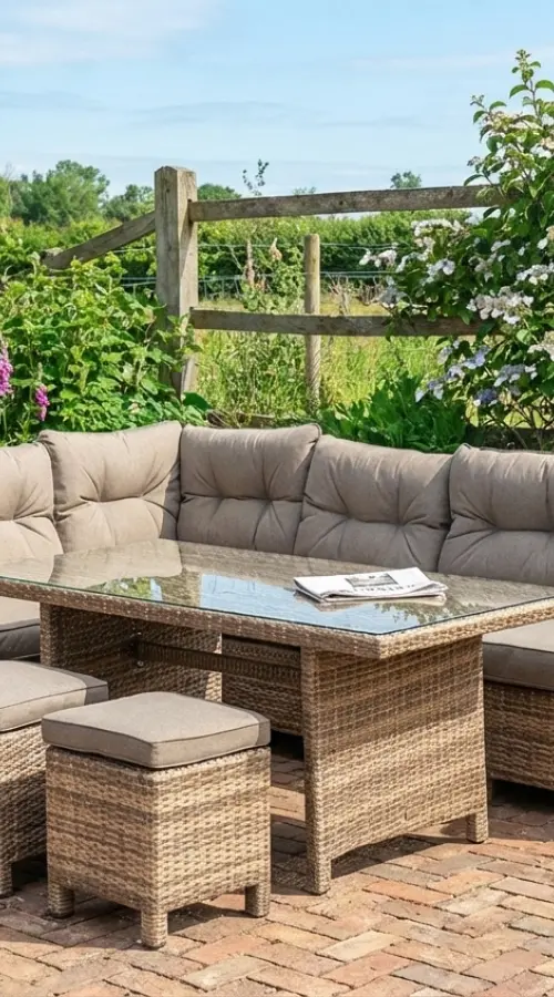Customer Reviews for Sapcote Modular Corner Dining Set in Brown Rattan 