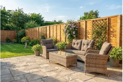 Sapcote Sofa Lounge Set in Brown Rattan 
