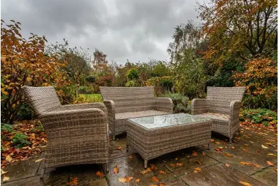 Sapcote Sofa Lounge Set in Brown Rattan 