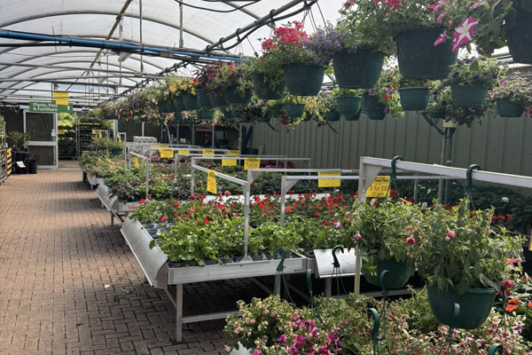 Inside the garden furniture showroom at Sapcote